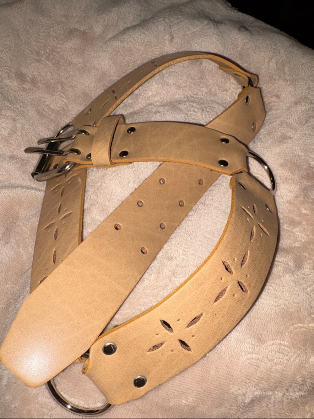 Hipwear Leather Double-Ring Wide Belt